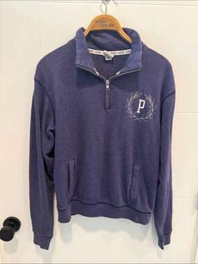 PINK by Victoria's Secret Purple 1/4 Zip-Up Sweatshirt
